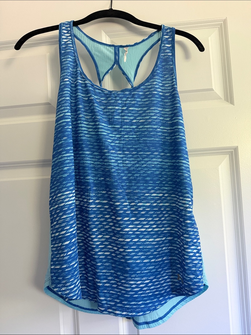 Under Armour Blue Patterned Racerback Tank